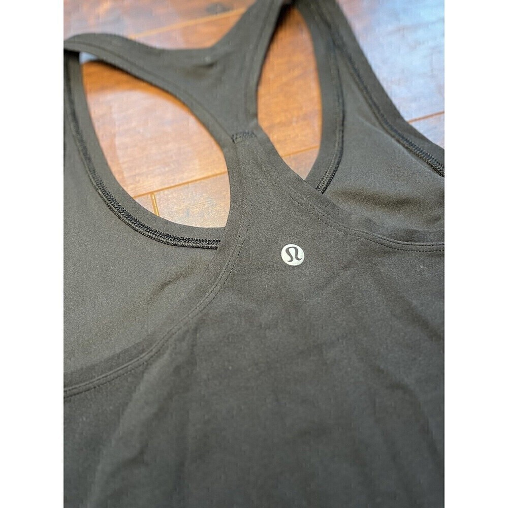 Lululemon Solid Black Racer Back Tank Top Read Below - Picture 4 of 4